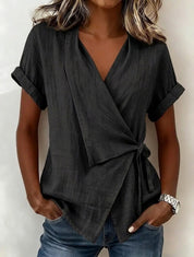 Charlotte Bennett | Wrap Tie Blouse For Women
