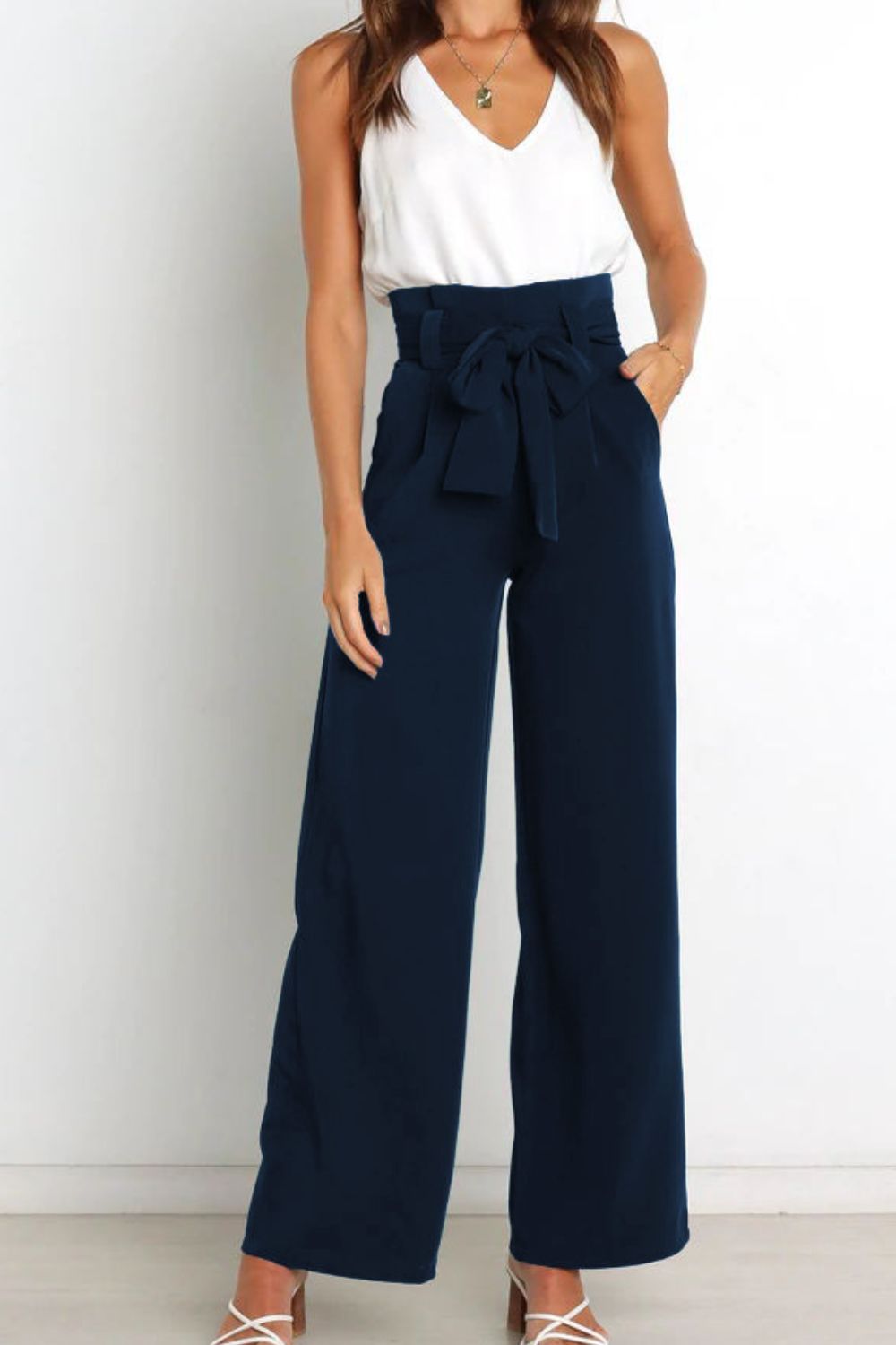 Sienna Laurent | High Waist Wide Leg Trousers For Women