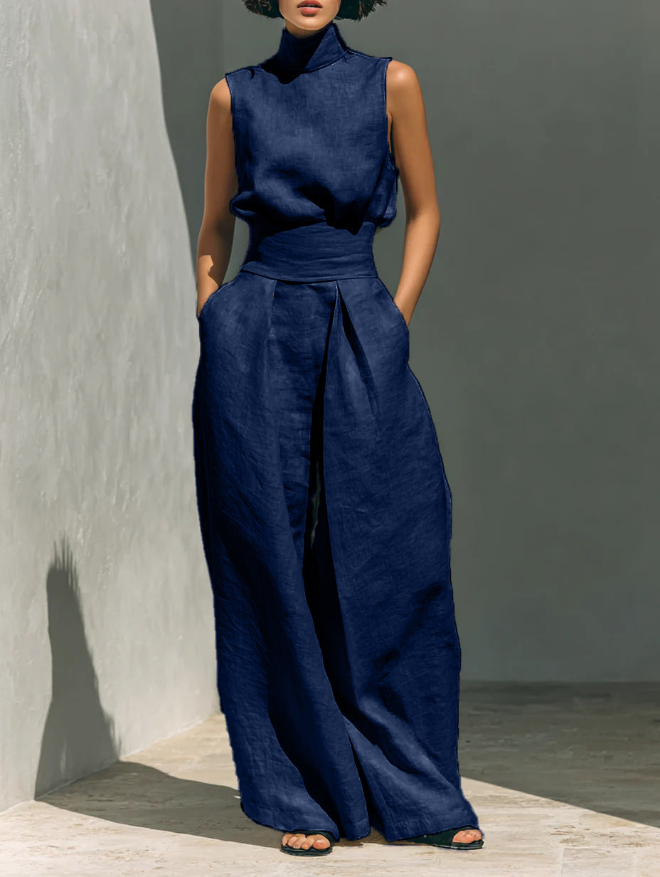 Genevieve Laurent | Linen Two Piece Set For Women
