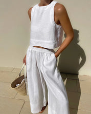 Bianca Shaw | Linen Two-Piece Set For Women