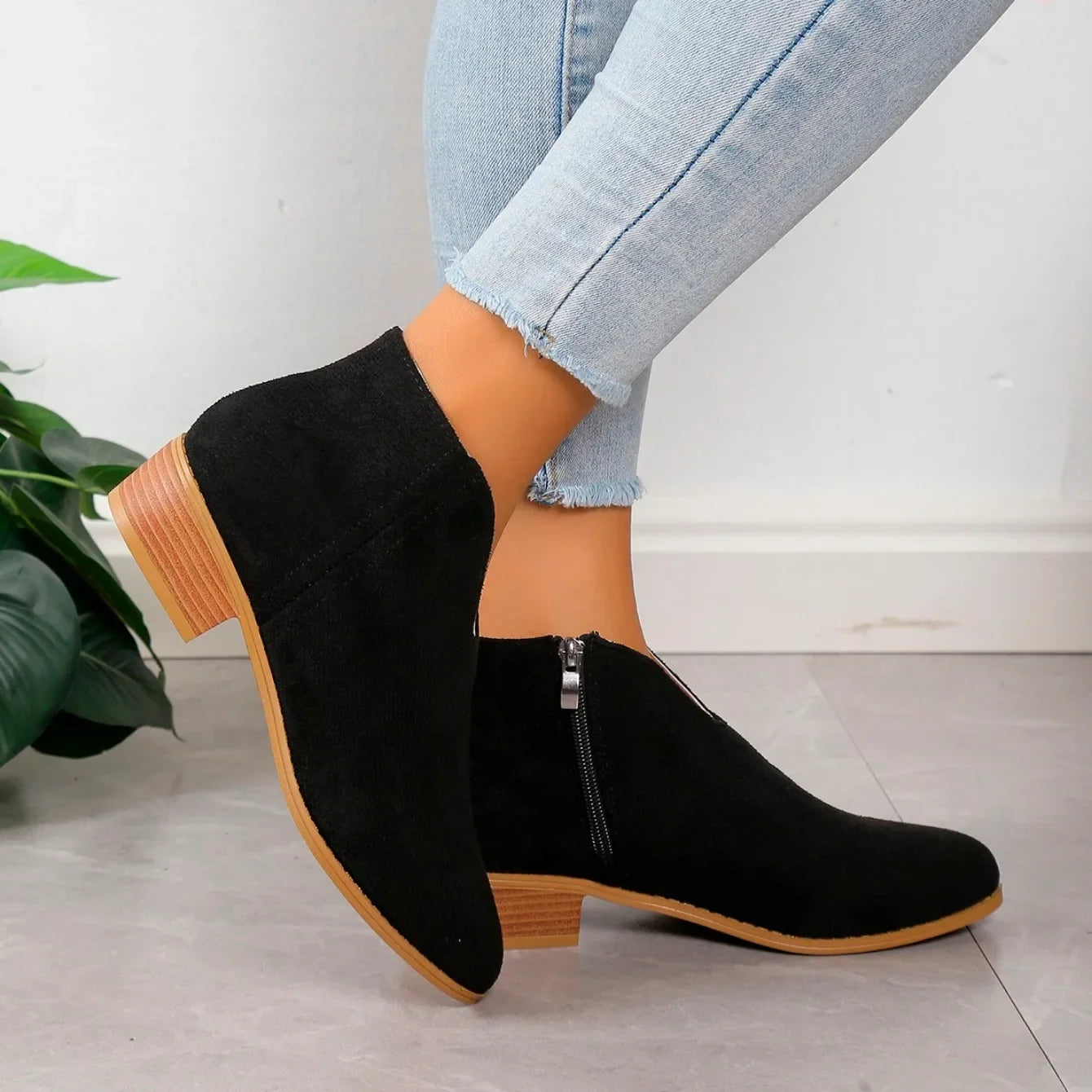 Vivienne Laurent | Leopard Print Ankle Boots For Women