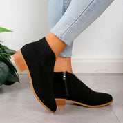 Vivienne Laurent | Leopard Print Ankle Boots For Women