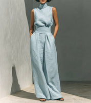 Genevieve Laurent | Linen Two Piece Set For Women