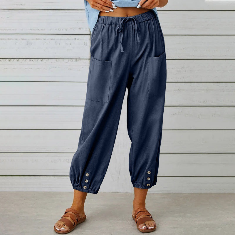 Florence Bennett | Casual Drawstring Trousers For Women