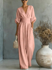 Isabelle Monroe | Elegant Wide Leg Jumpsuit For Women