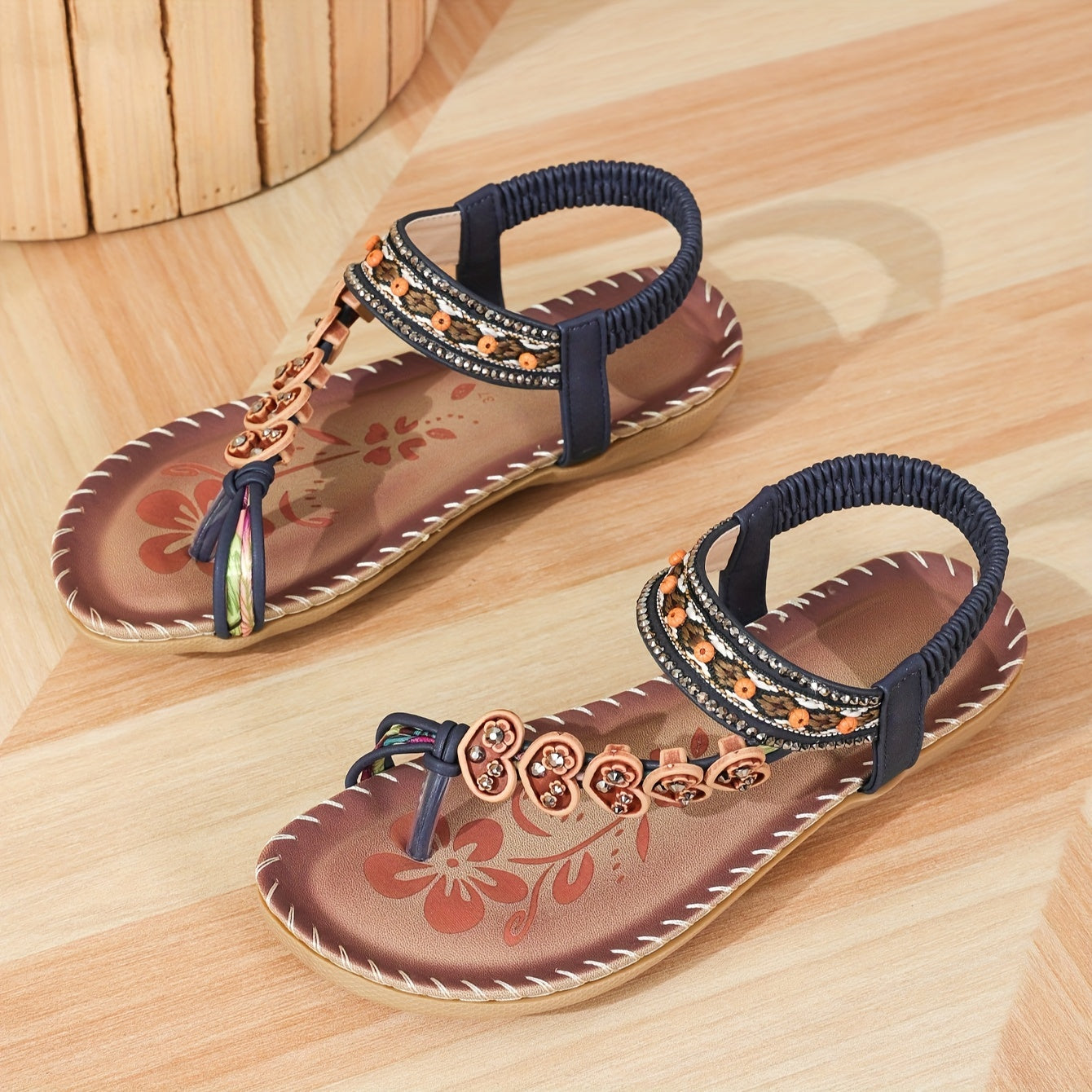 Paige Hancock | Boho Beaded Sandals For Women