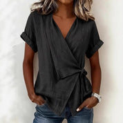 Charlotte Bennett | Wrap Tie Blouse For Women