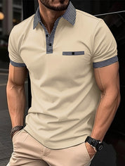 Enzo Whitmore | Contrast Trim Polo Shirt For Men