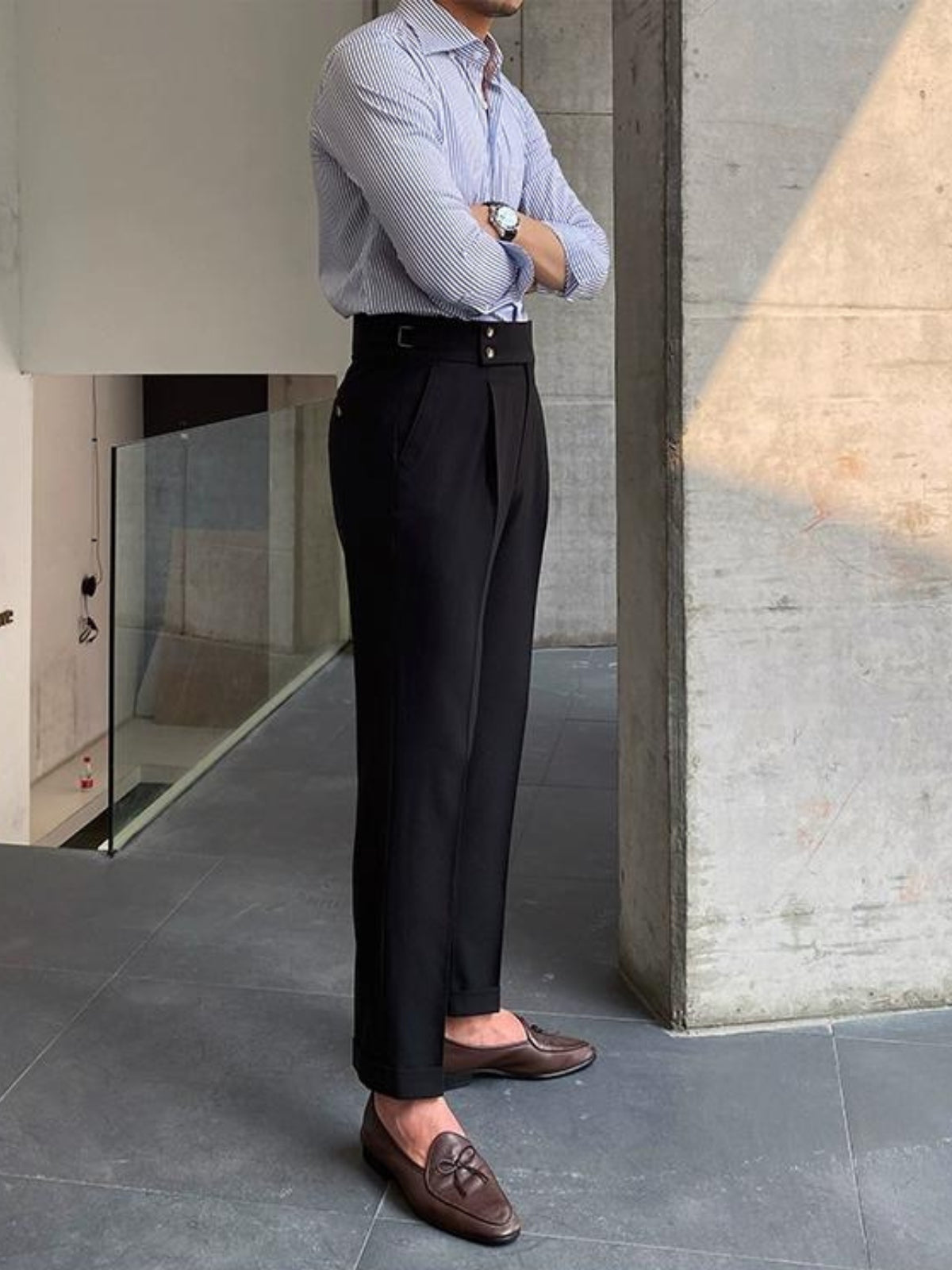 Luca Verano | Tailored Pleated Smart Trousers