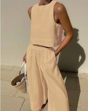 Bianca Shaw | Linen Two-Piece Set For Women