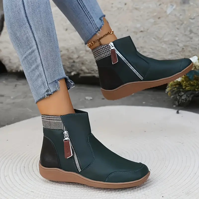 Amelia Hart | Comfort Zip Ankle Boots For Women