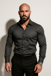 Fitzwilliam Ashcourt | Slim Fit Light Blue Business Shirt for Men