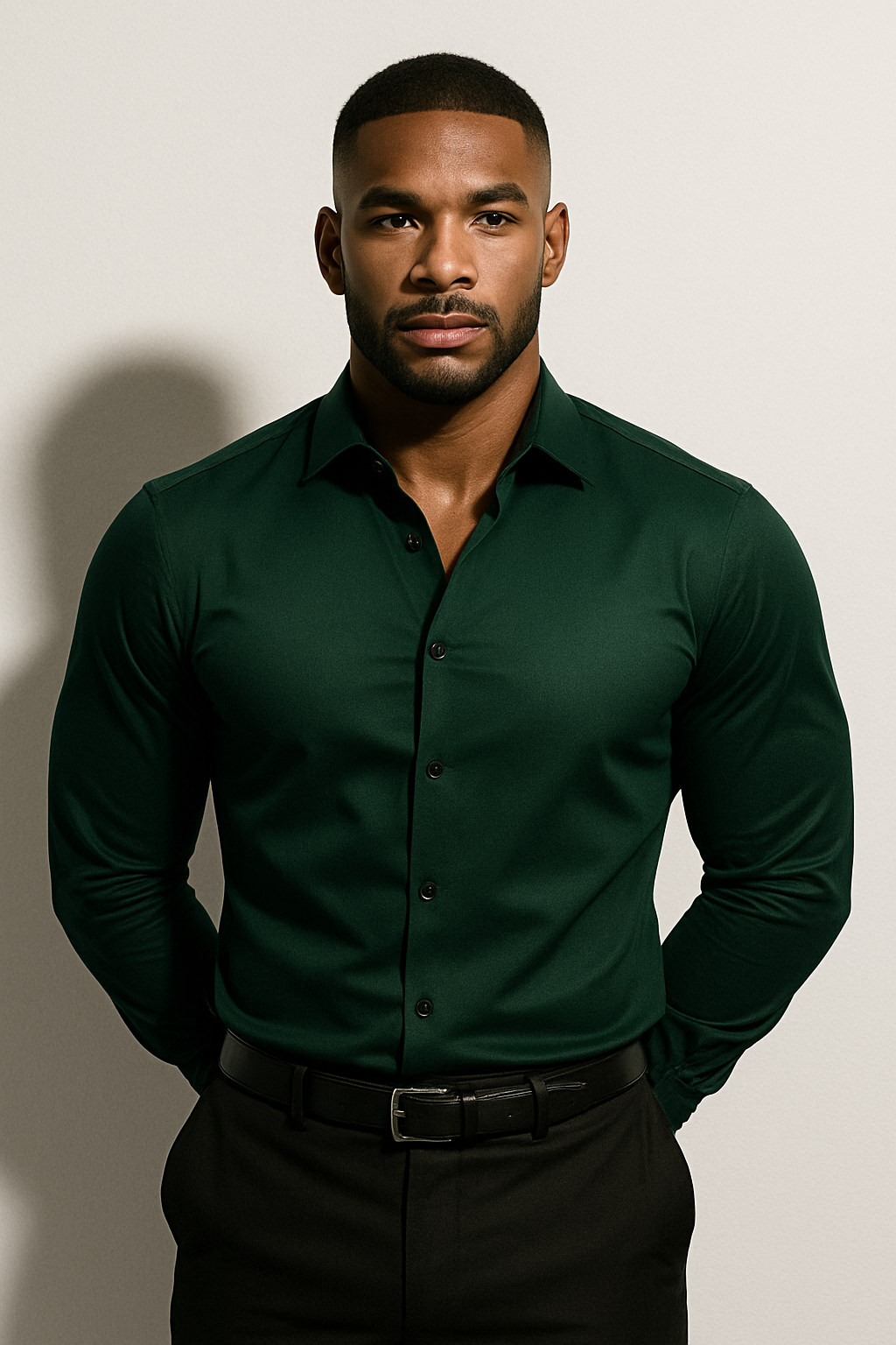 Fitzwilliam Ashcourt | Slim Fit Light Blue Business Shirt for Men