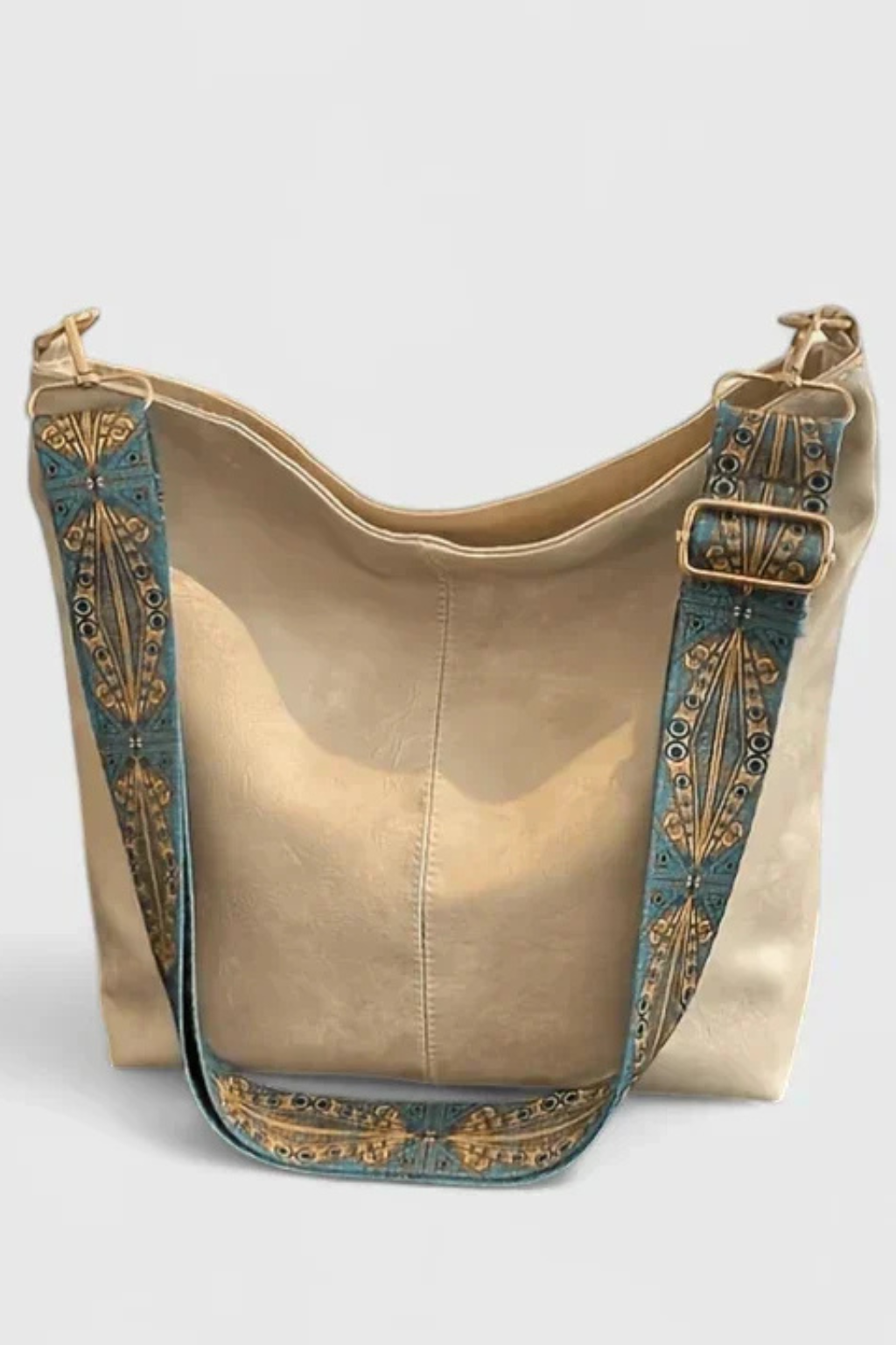 Alessia Bellucci | Vintage Brown Faux Leather Tote Bag