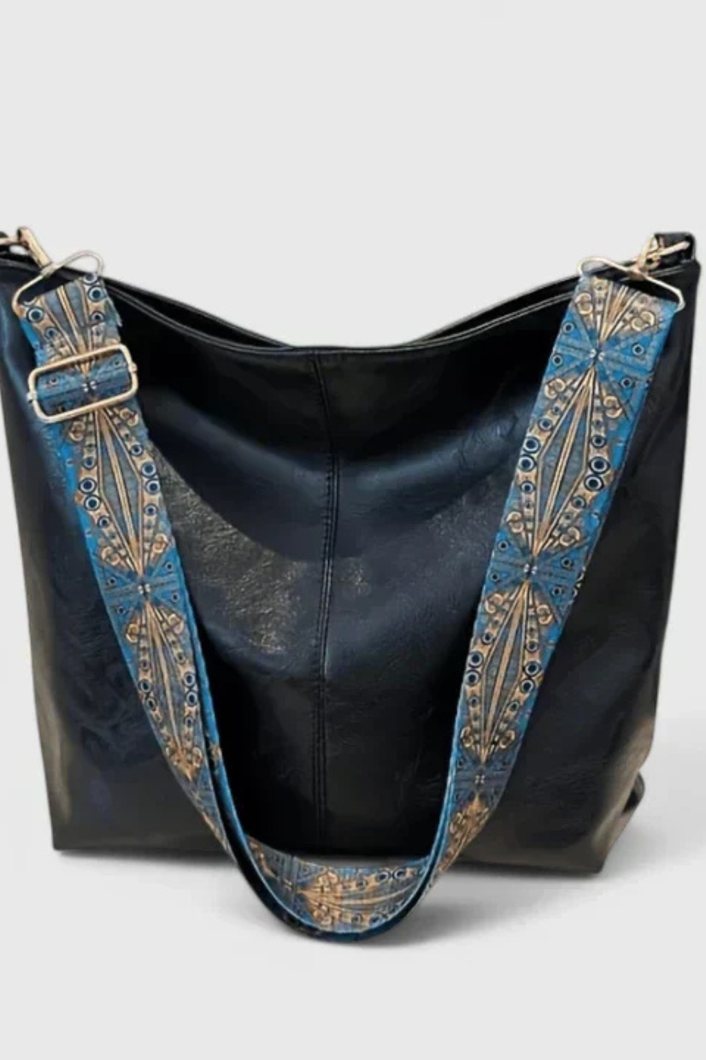 Alessia Bellucci | Vintage Brown Faux Leather Tote Bag