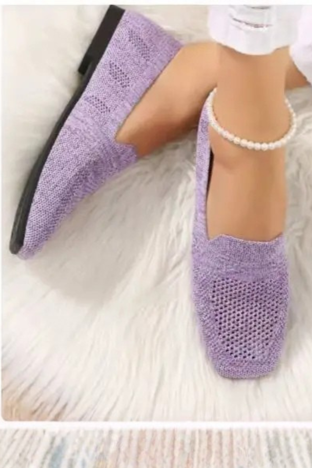 Céleste Vanbright | Yellow Breathable Knit Loafers for Women