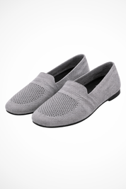 Céleste Vanbright | Yellow Breathable Knit Loafers for Women