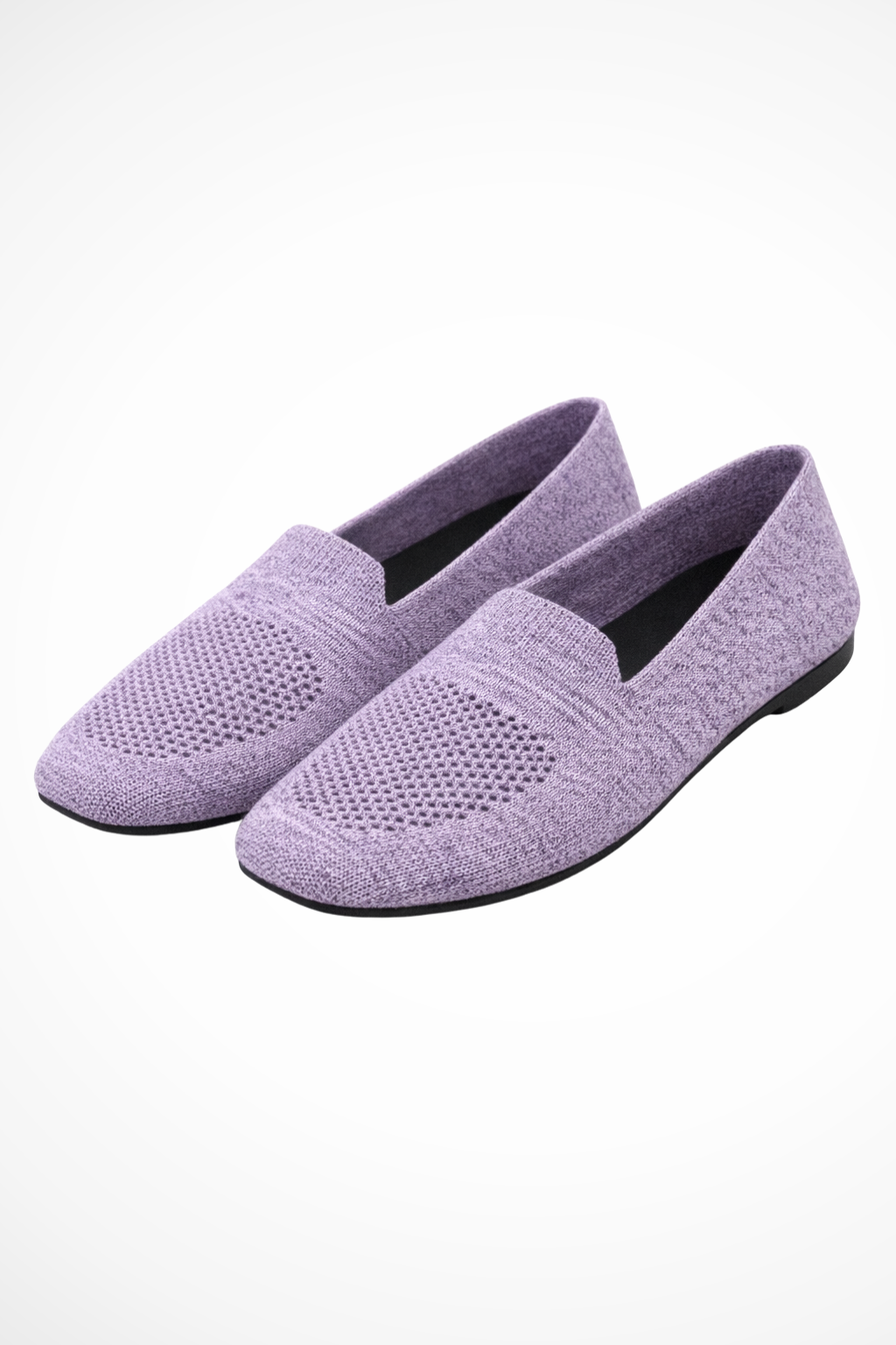 Céleste Vanbright | Yellow Breathable Knit Loafers for Women