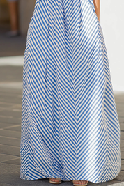 Amélie Laurent | Striped Halter Maxi Dress For Women