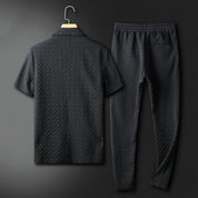 Renzo Castellani | Textured Summer Two-Piece Set For Men