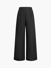 Élodie Marchand | Elegant High-Waist Wide Leg Trousers For Women
