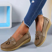 Isabelle Moreau | Classic Tassel Comfort Loafers For Women