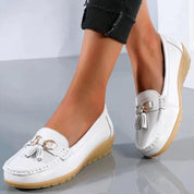 Isabelle Moreau | Classic Tassel Comfort Loafers For Women