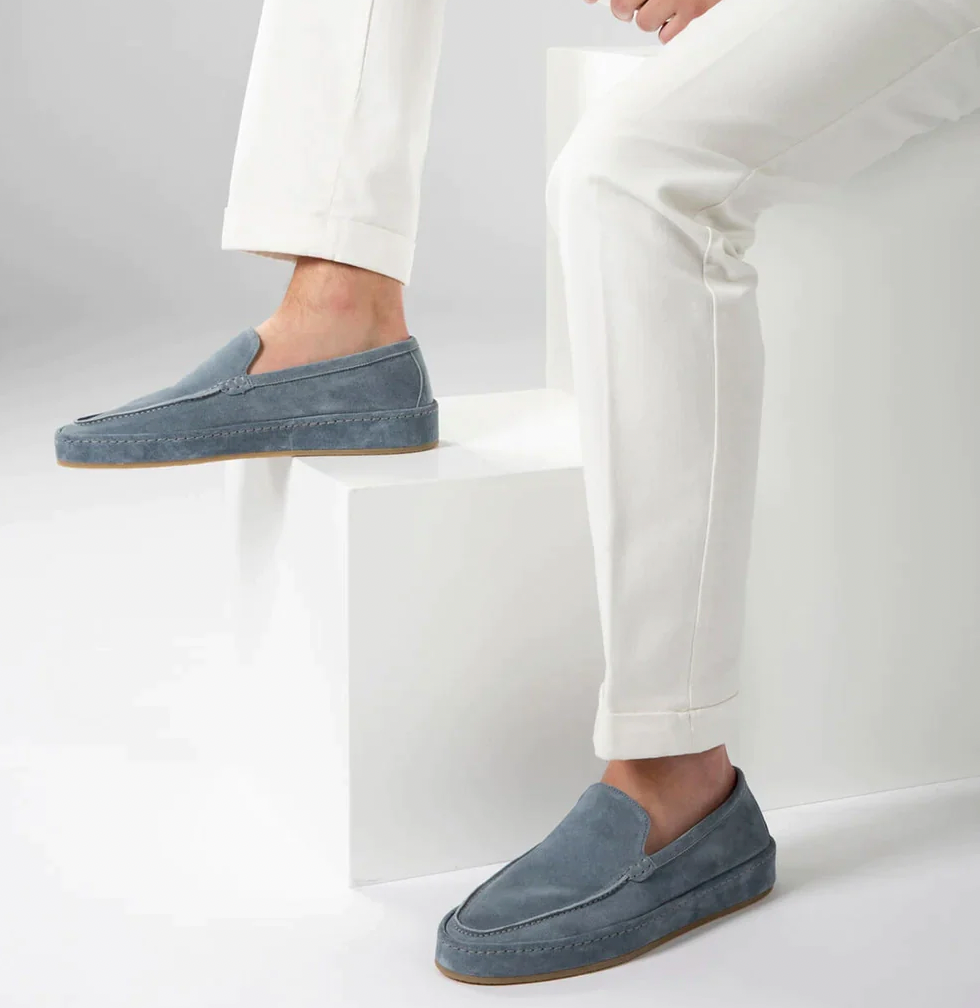 Luca Moretti | Suede Loafers For Men