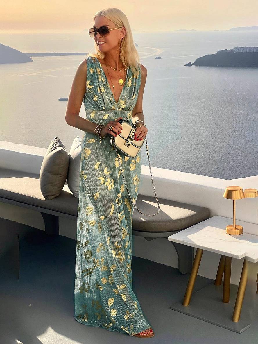 Elena Moreau | Sequin Maxi Dress For Women