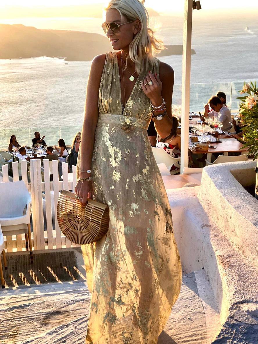 Elena Moreau | Sequin Maxi Dress For Women