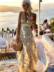 Elena Moreau | Sequin Maxi Dress For Women