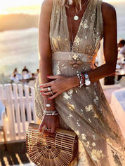 Elena Moreau | Sequin Maxi Dress For Women