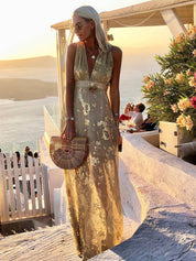 Elena Moreau | Sequin Maxi Dress For Women
