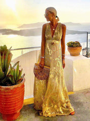 Elena Moreau | Sequin Maxi Dress For Women