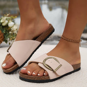Angela Keys | Buckle Slide Sandals For Women