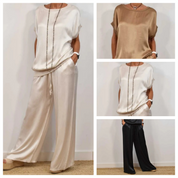 Camille Bellamy | Satin Lounge Co-Ord Set For Women