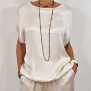 Camille Bellamy | Satin Lounge Co-Ord Set For Women