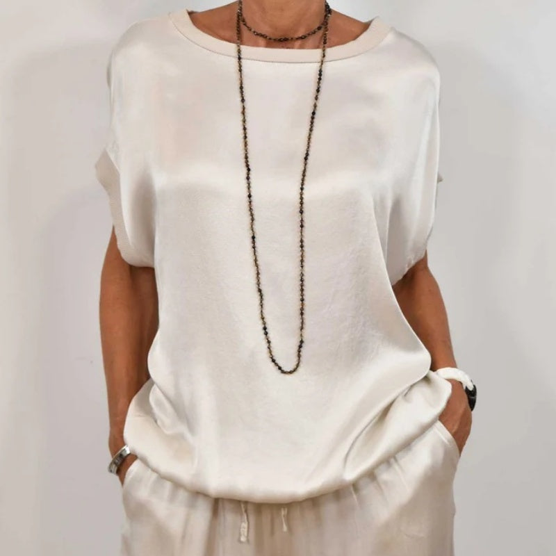 Camille Bellamy | Satin Lounge Co-Ord Set For Women