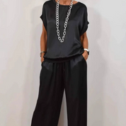 Camille Bellamy | Satin Lounge Co-Ord Set For Women