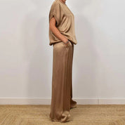 Camille Bellamy | Satin Lounge Co-Ord Set For Women