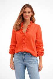 Camille Moreau | Ruffle Blouse For Women
