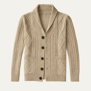 Sebastian Caldwell | Cable Knit Shawl Cardigan