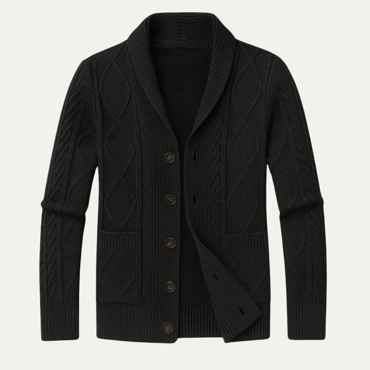 Sebastian Caldwell | Cable Knit Shawl Cardigan