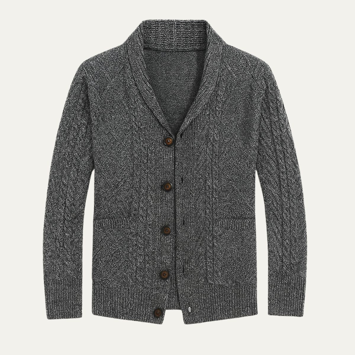Sebastian Caldwell | Cable Knit Shawl Cardigan