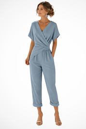 Celeste Laurent | Elegant Wrap Jumpsuit For Women