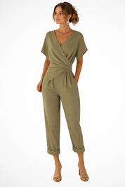 Celeste Laurent | Elegant Wrap Jumpsuit For Women