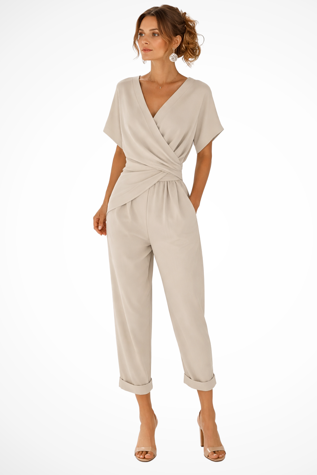 Celeste Laurent | Elegant Wrap Jumpsuit For Women