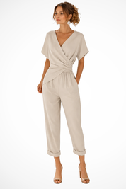 Celeste Laurent | Elegant Wrap Jumpsuit For Women
