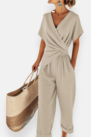 Celeste Laurent | Elegant Wrap Jumpsuit For Women