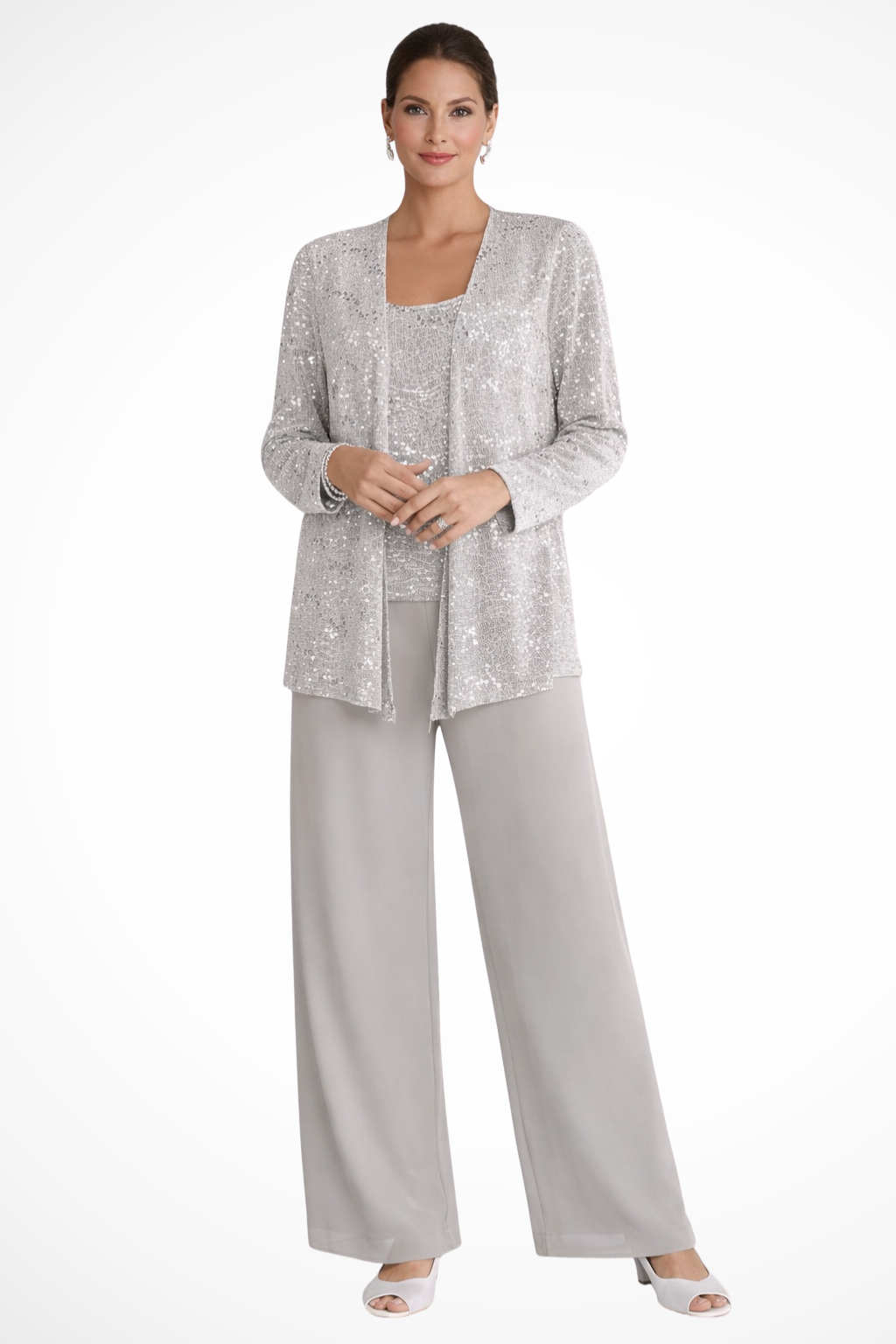 Celeste Moreau | Elegant Sequin Trouser Set For Women